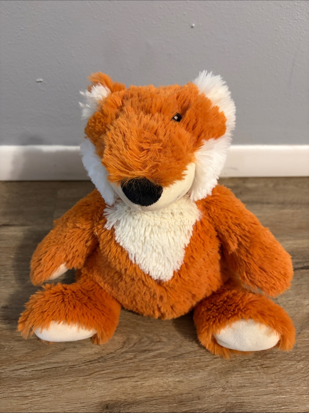 Plush Orange and White Fox Stuffed Animal